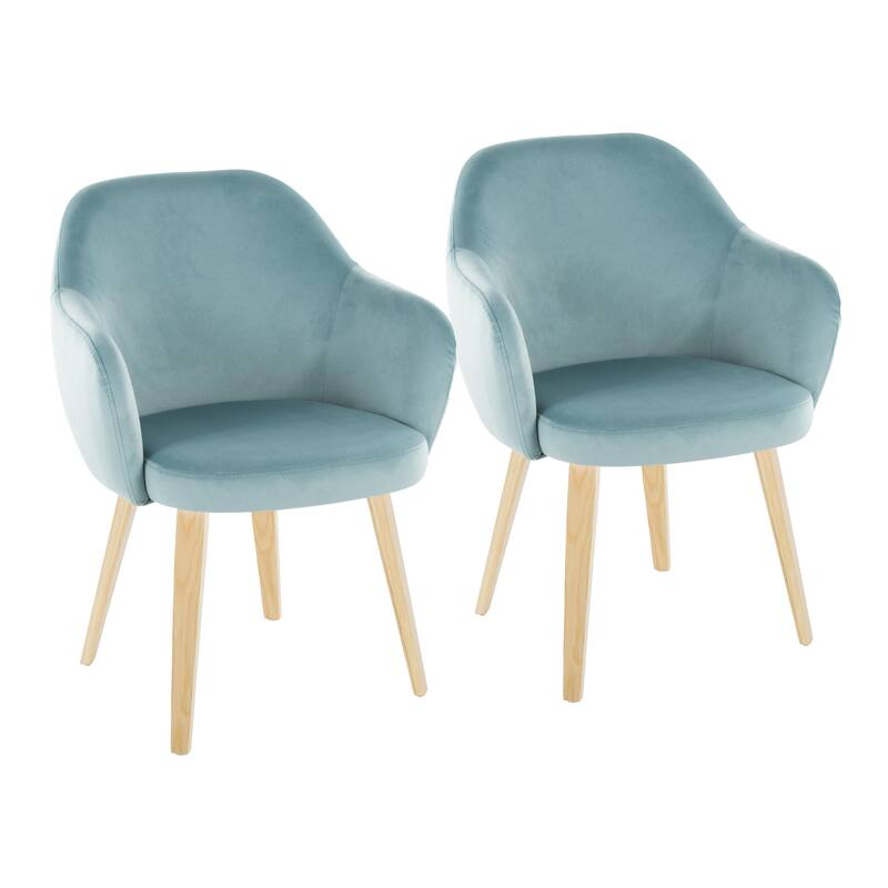 Porch & Den Beckett Dining Chair with Bent Wood Legs (Set of 2)