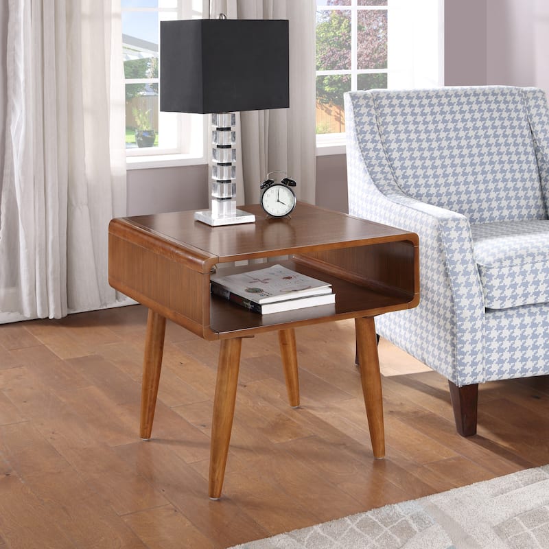 Alborg End Table - Rich Walnut Finish