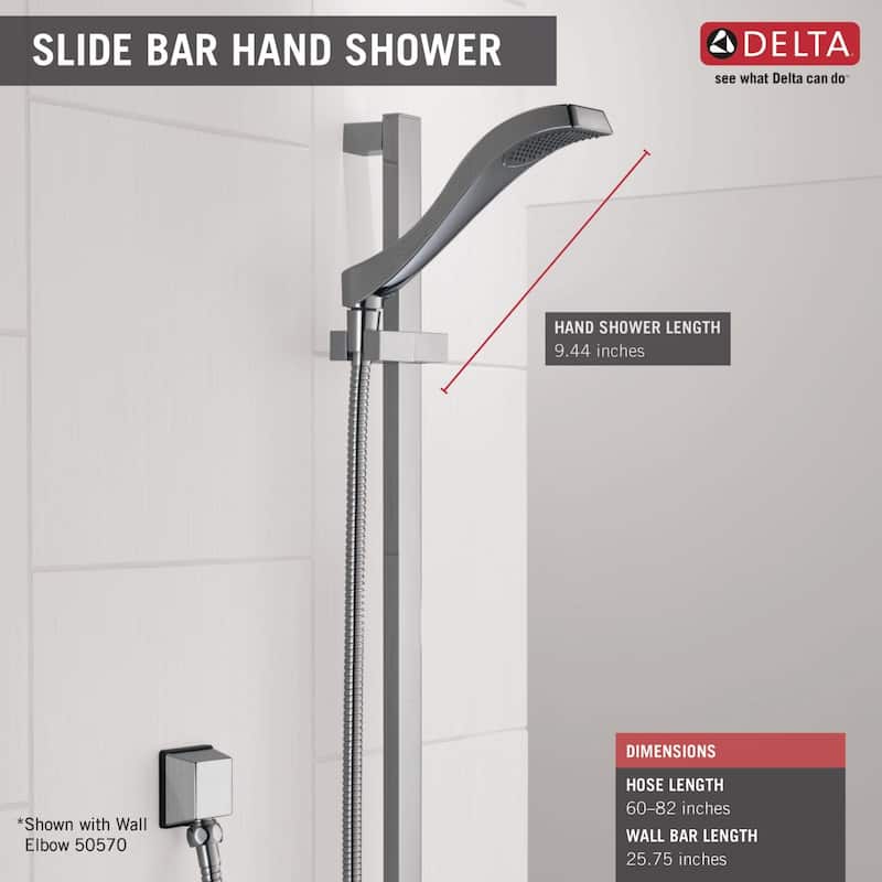Delta 1.75 GPM Dryden Hand Shower Package - Includes Hand Shower,