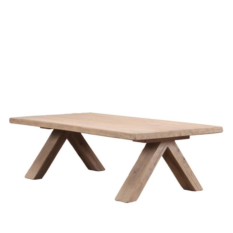 55" Long Rimini Coffee Table with Cross Leg