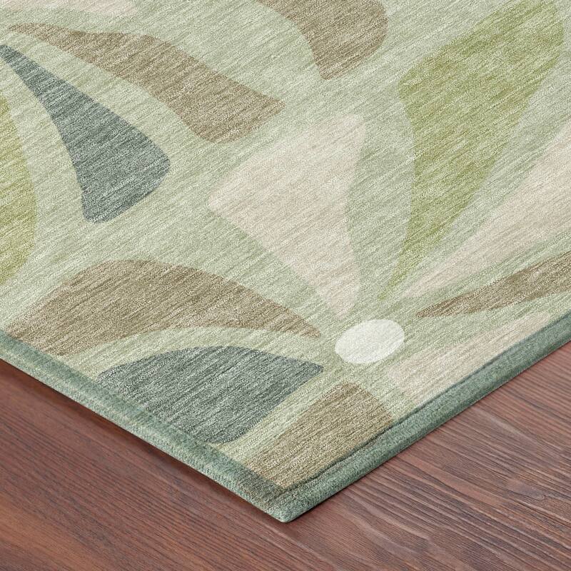 Machine Washable Indoor/ Outdoor Modern Gilcrest Chantille Rug