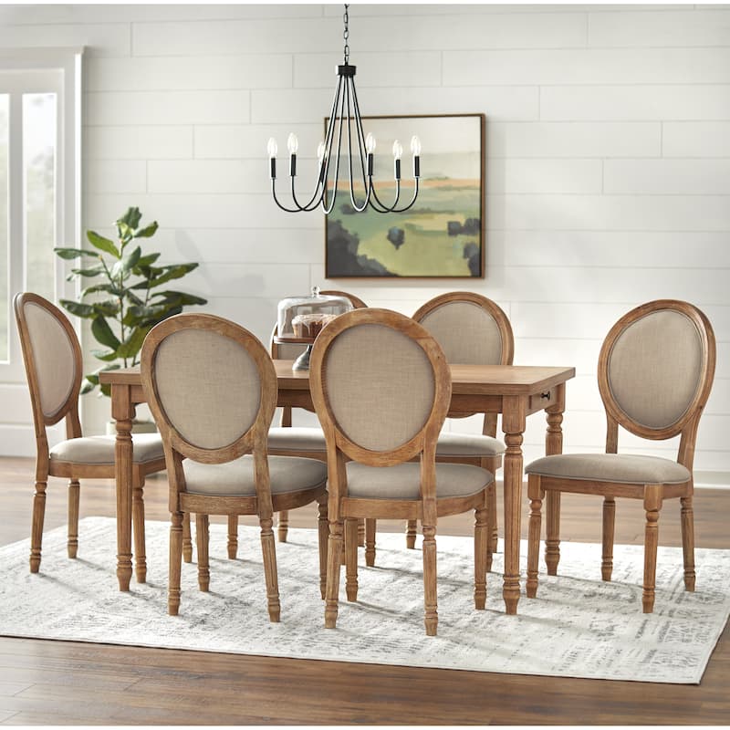 Lifestorey Toscana 7-piece Dining Set - Driftwood/Taupe
