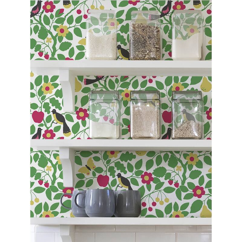 NuWallpaper Green Paradisus Peel & Stick Wallpaper - 216in x 20.5in x 0.025in