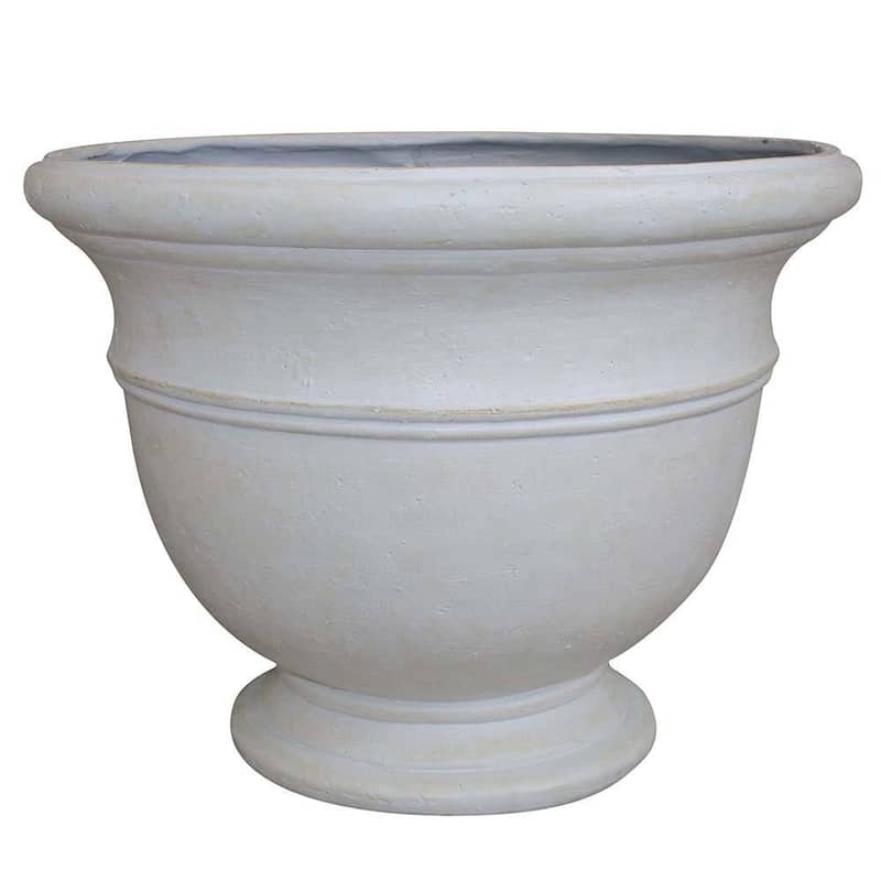 Southern Patio Jean Pierre Urn Planter - 15" Dia. - Ivory