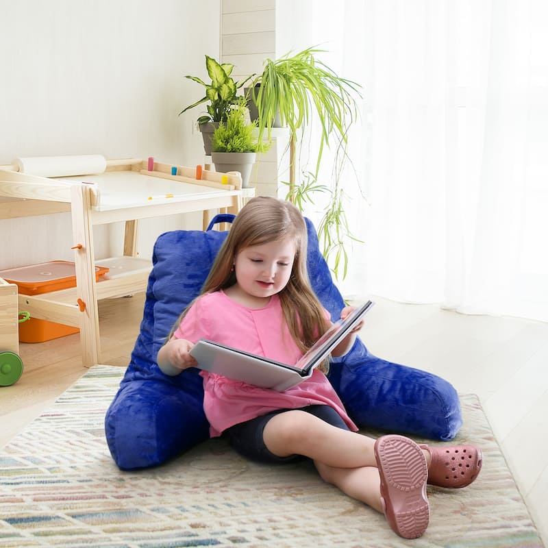 Empyrean Backrest Reading Pillow with Arms - Shredded Memory Foam Back Support Bed Rest Pillow