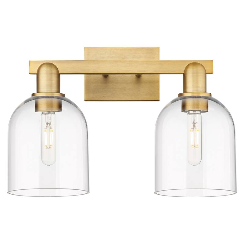 Innovations Lighting 716-2W-12-17 Bella Vanity Bella 2 Light 17" Wide - Brushed Brass / Clear