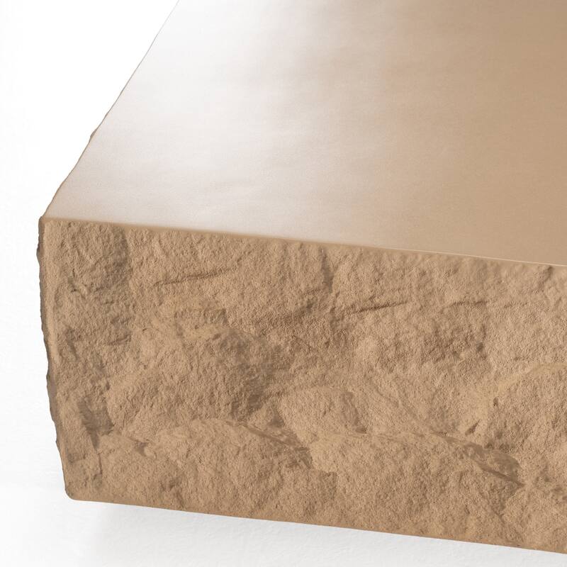 Modrest Quarry Modern Beige Square Coffee Table