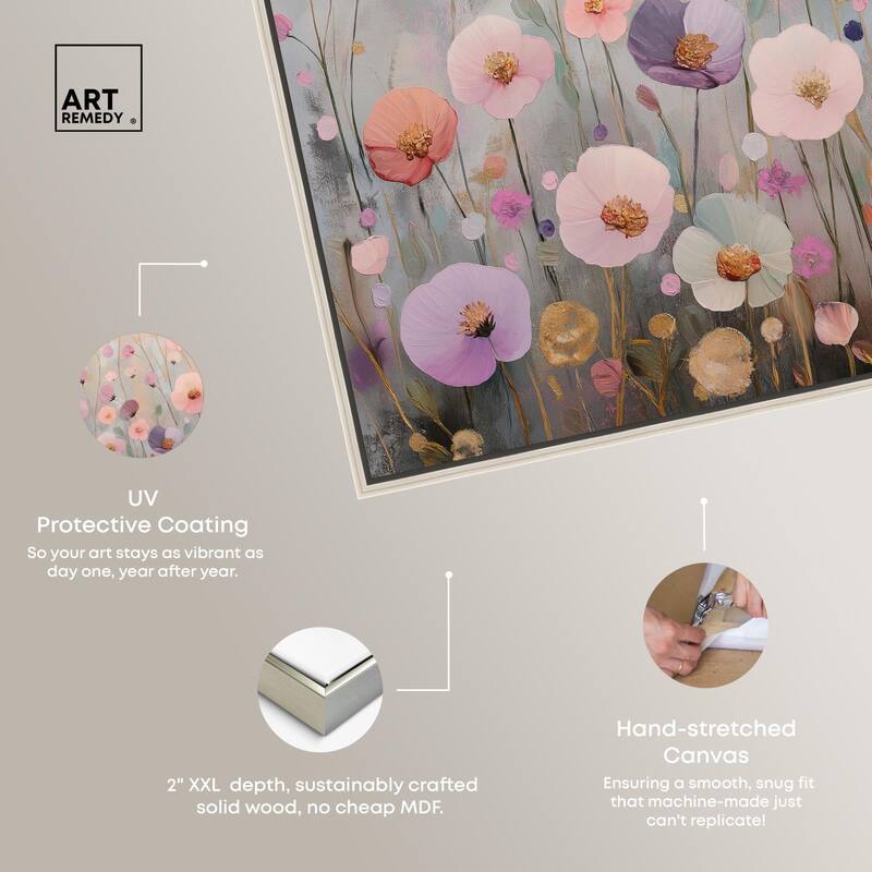 Tiny Blooms II Canvas by Art Remedy