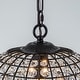 preview thumbnail 42 of 95, Retro French 4/5-Light Antique Brass Globe Crystal Chandelier for Living/Dining Room