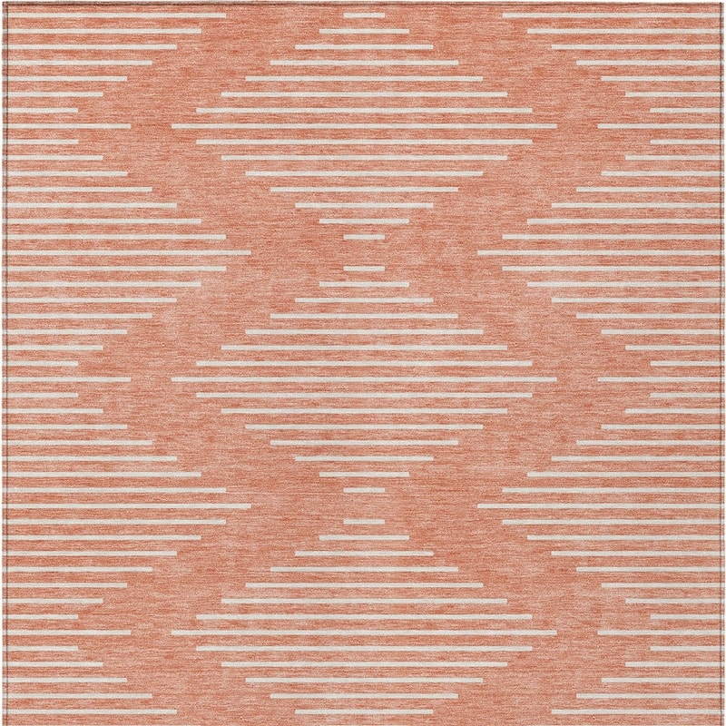 HomeRoots Geometric Transitional Rectangle Outdoor Rug