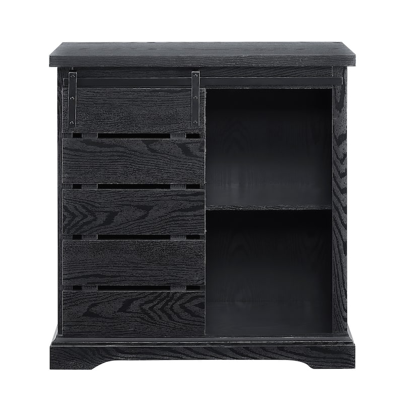 Middlebrook Kujawa 32-inch Sliding Slat Door Cabinet