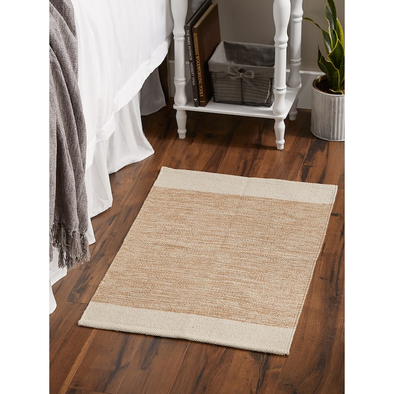 DII Stone Dobby Stripe Hand-Loomed Rug 2ft 6inx6 Ft - 36.0 In. L X 24.0 In. W X 0.2 In. H