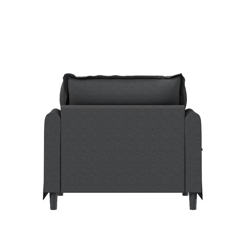 DIY Free Combination Sofa Set with Throw Pillows, Chenille Modular Sectional Sofa for Livingroom Upholstered Cloud Couch
