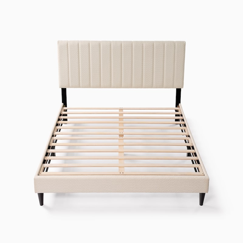 Queen Size Tufted Upholstered Platform Bed