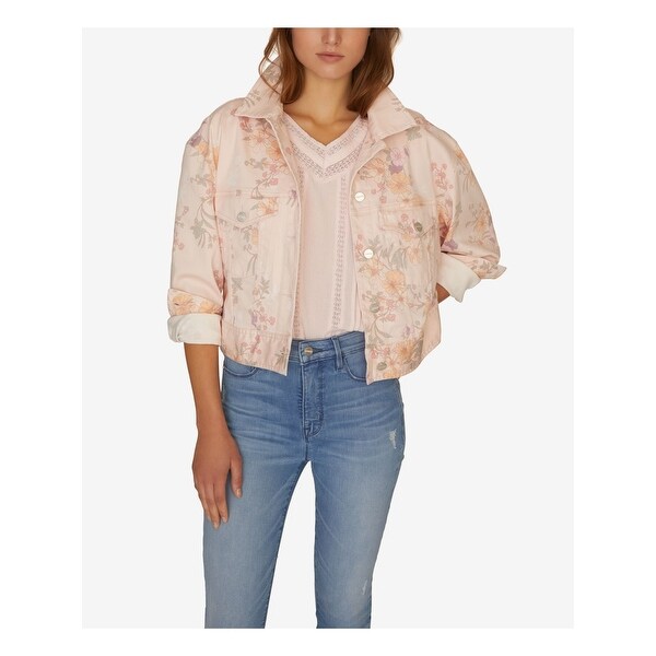 sanctuary pink denim jacket