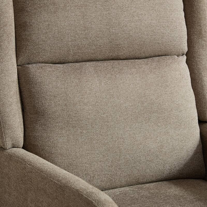 26.18" Wide Accent Chair,Polyester Blend High Back Reading Chair ,Upholstered Armchair Club Chair,Single Sofa with Wood Legs
