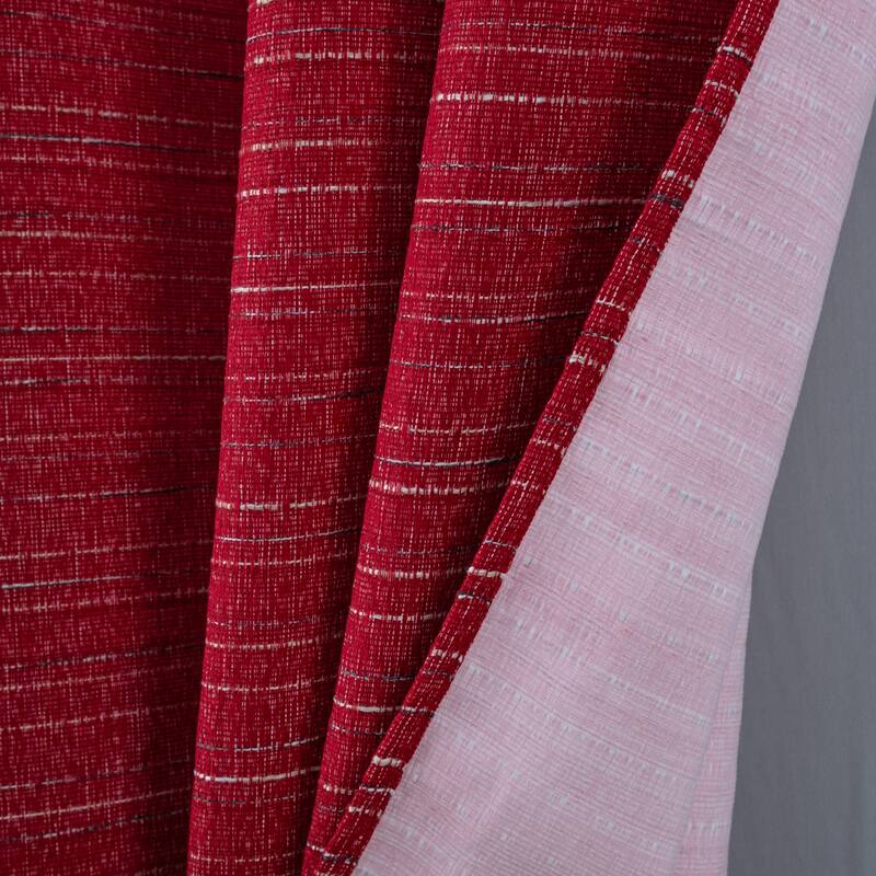 Kensington Striped Texture Window Curtain Panel 84" or 95"