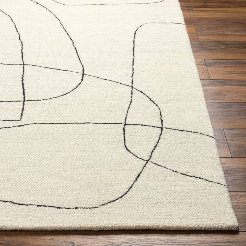 Grazie Handmade Modern Contour Wool Area Rug