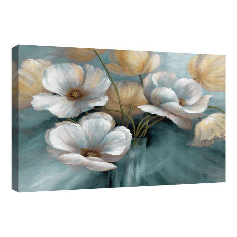 Scent of Summer Teal by Nan Canvas Art Print