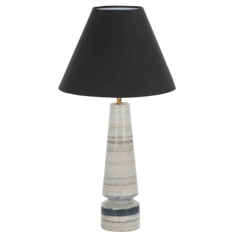 SAFAVIEH Lighting Jules Table Lamp 22-Inch Marble Base Design - 12"W x 12"D x 22"H