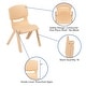 preview thumbnail 31 of 47, 2 Pack Plastic Stackable School Chair with 12"H Seat, Preschool Seating