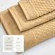 preview thumbnail 51 of 197, Linery & Co. Cotton Diamond Waffle Texture Bath Towels