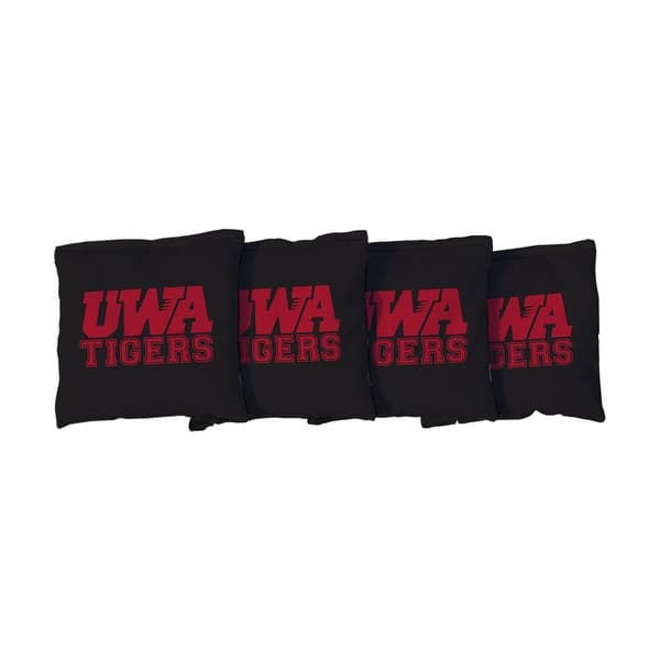 slide 2 of 3, West Alabama Tigers Black Cornhole Bags All-Weather Resin Filled