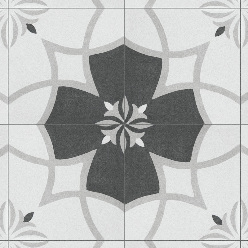 Merola Tile Twenties Mini Crest 3-7/8" x 3-7/8" Ceramic Floor and Wall Tile