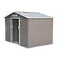 Outsunny 9'x6' Metal Outdoor Backyard Garden Utility Storage Tool Shed with Large Design & Weather-Resistance, Grey