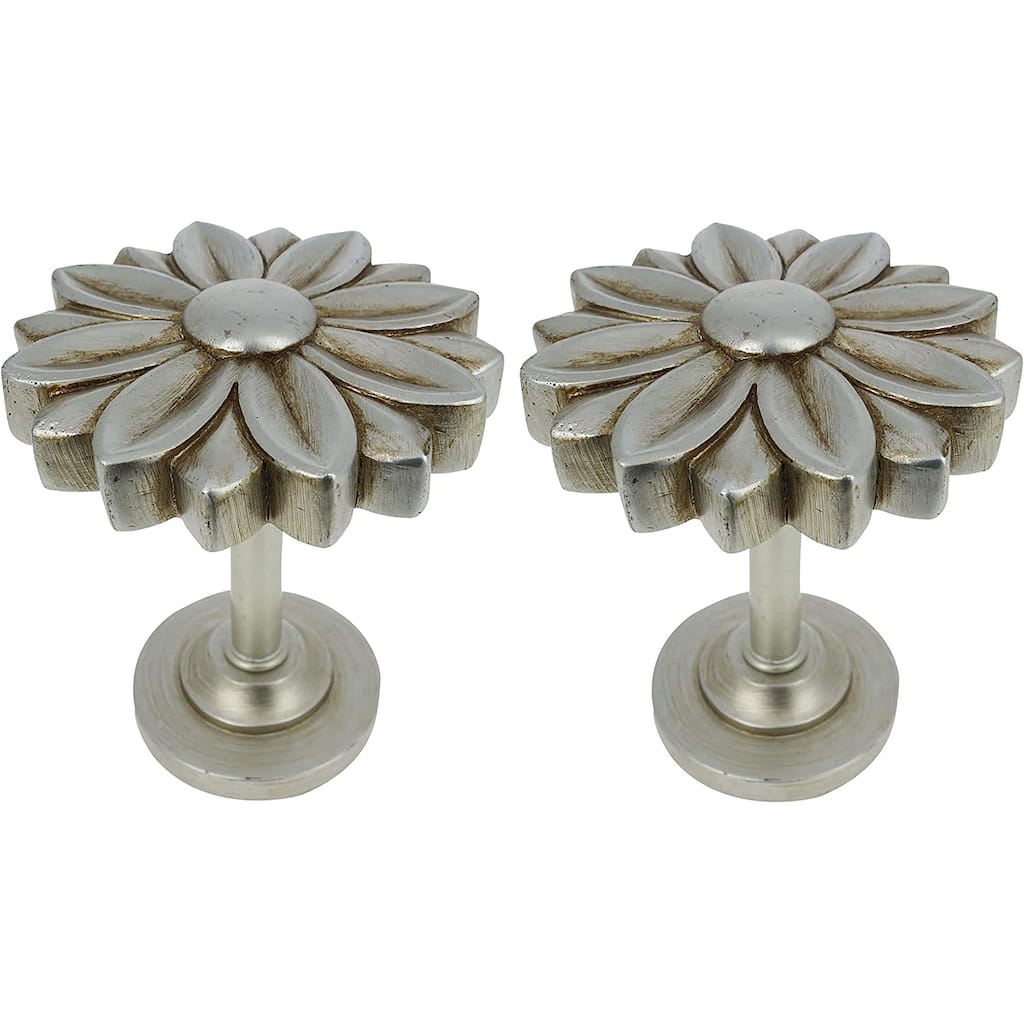 MERIVILLE Set of 2 Blossom Window Drapery Medallion Holdbacks