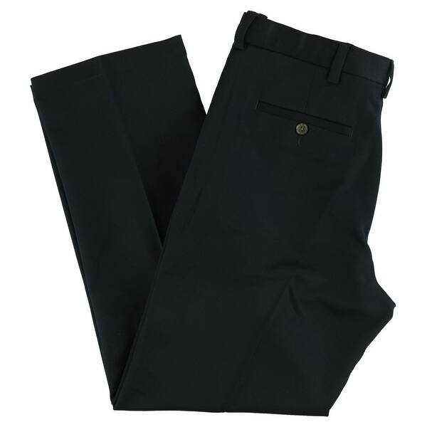 Shop Haggar Mens Microfiber Casual Trouser Pants Overstock