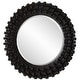 preview thumbnail 1 of 3, Circle of Piers Round Wall Mirror - 42" - Black