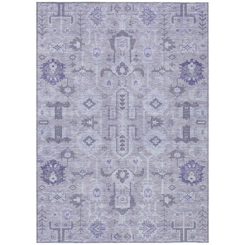 HomeRoots Oriental Traditional Rectangle Outdoor Rug