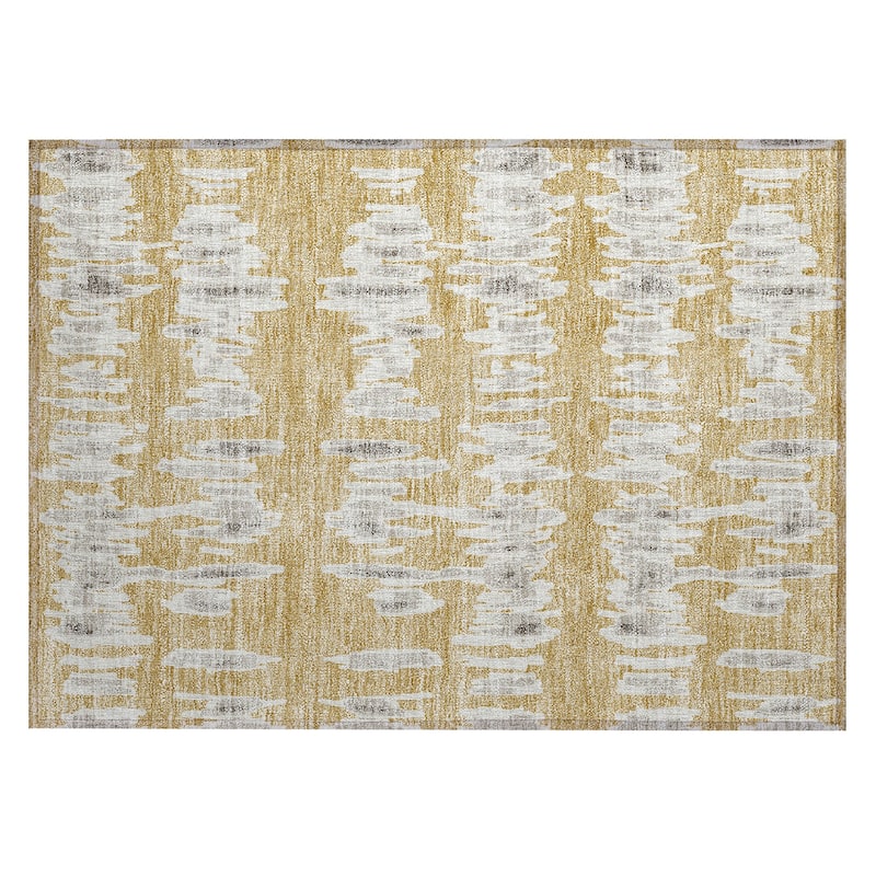 Machine Washable Indoor/ Outdoor Chantille Abstract Contemporary Rug
