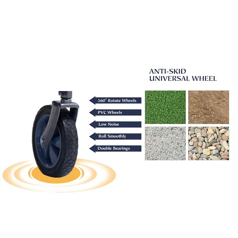 Outdoor Garden Multipurpose Micro Collapsible Beach Trolley Cart Camping Folding Wagon