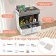 preview thumbnail 6 of 9, Costway Baby Changing Table Dresser Infant Diaper Station Nursery with - See Details