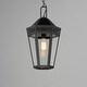 preview thumbnail 4 of 2, Maxim 30596CL Oxford 10" Wide Outdoor Mini Pendant