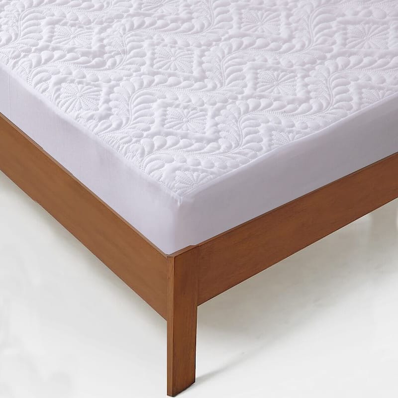 Waterproof Quilted Fitted Mattress Pad Breathable Protector - On Sale ...