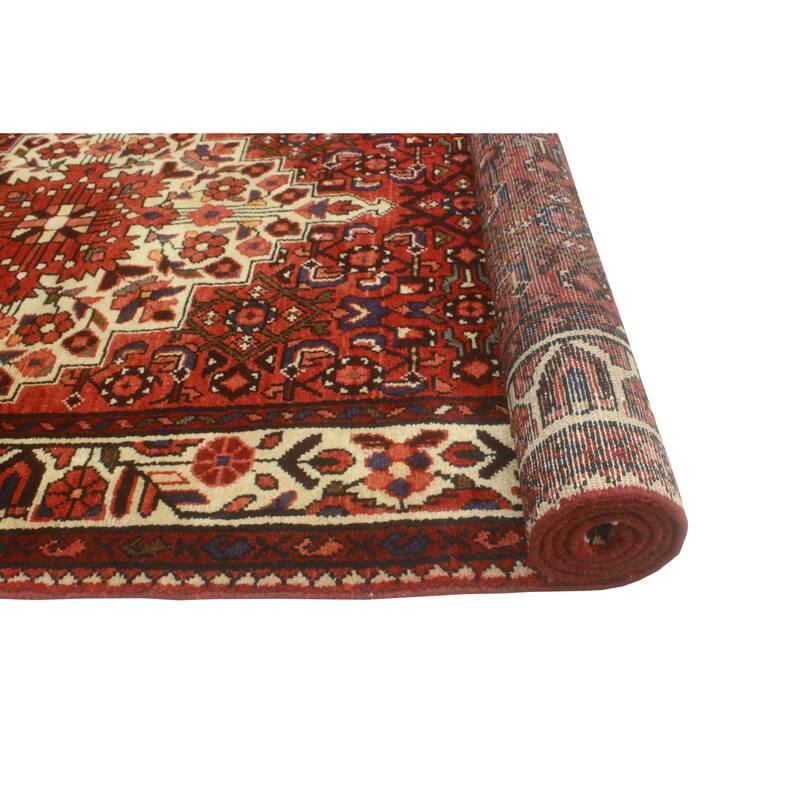 Fine Vintage Distressed Duncan Rust/Ivory Runner - 3'9" x 11'2"