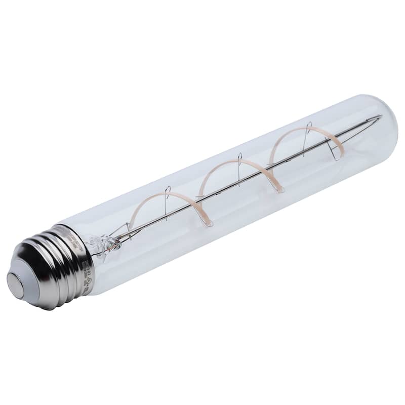 6 Watt T9 LED Reminiscent Flex Gray Coil Filament E26 3000K 120V - Clear