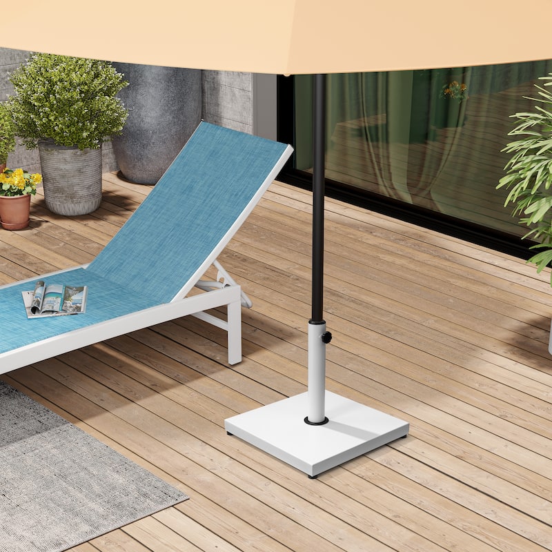 Pellebant 43/55 LBS Heavy Duty Square Concrete Umbrella Base for Market Umbrella