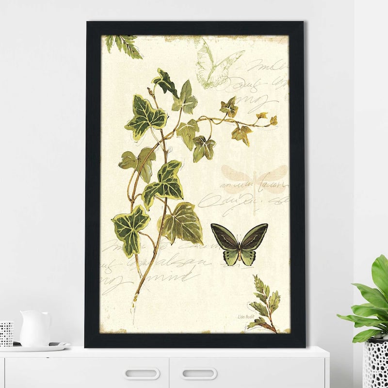 "Ivies and Ferns IV Crop" Print on Acrylic