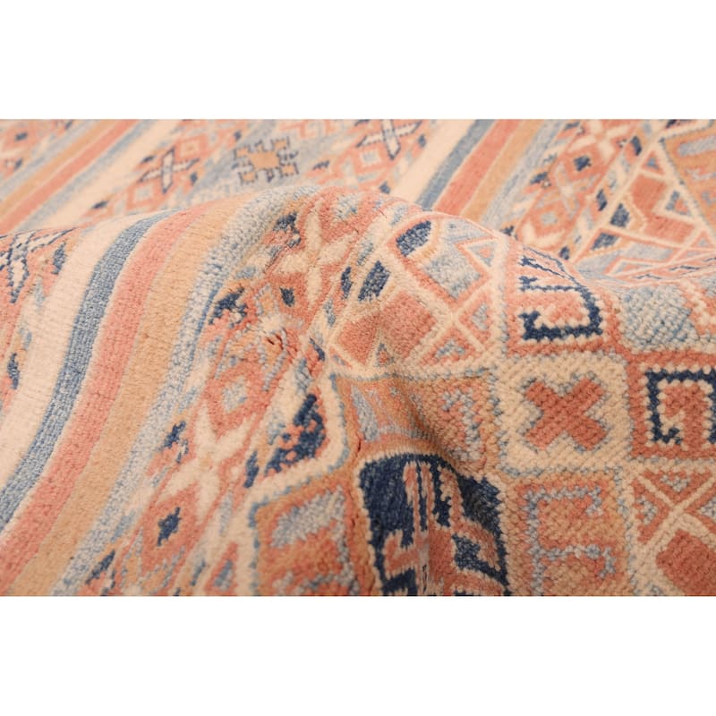 ECARPETGALLERY Hand-knotted Finest Ghazni Copper Wool Rug - 6'8 x 9'1