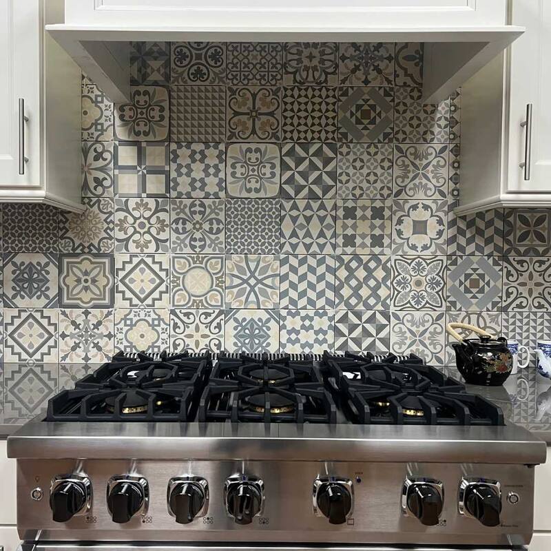The Tile Life Ellis Taco 6.5x6.5 Grey Porcelain Floor & Wall Tile