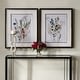 preview thumbnail 2 of 5, Uttermost Delicate Flowers Framed Prints, Set of 2