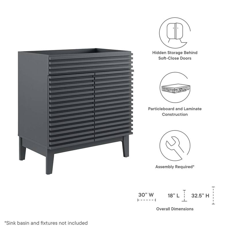 Render 30" Bathroom Vanity Cabinet