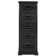preview thumbnail 2 of 2, SAFAVIEH Sarina Black Storage 5-drawer Cabinet - 16.5" x 12.6" x 46.5"