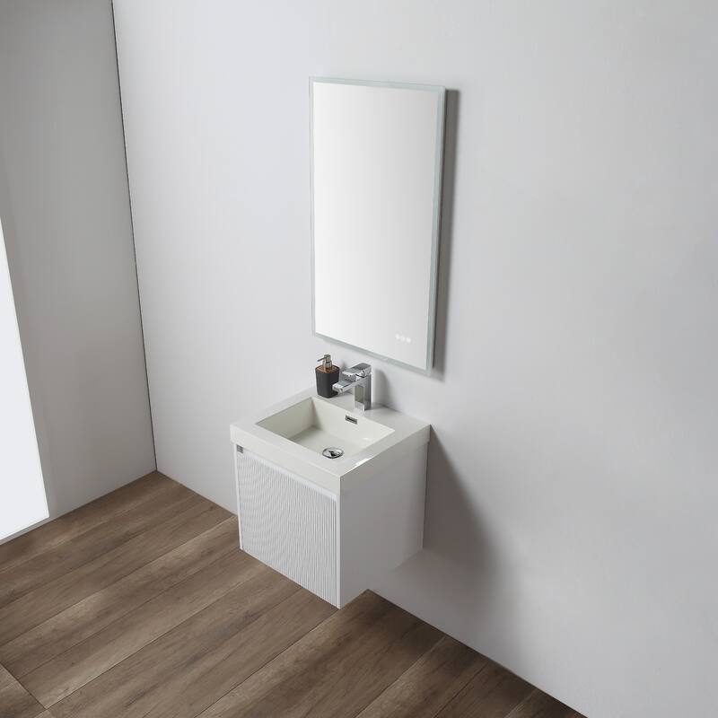 Floating Bathroom Vanity with Sink, Wall Mounted Vanity