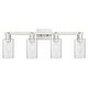 preview thumbnail 46 of 76, Innovations Lighting Endless Possibilities Arcadia - Clymer - 4 Light 31" Bath Vanity Light Seedy/Brushed Satin Nickel