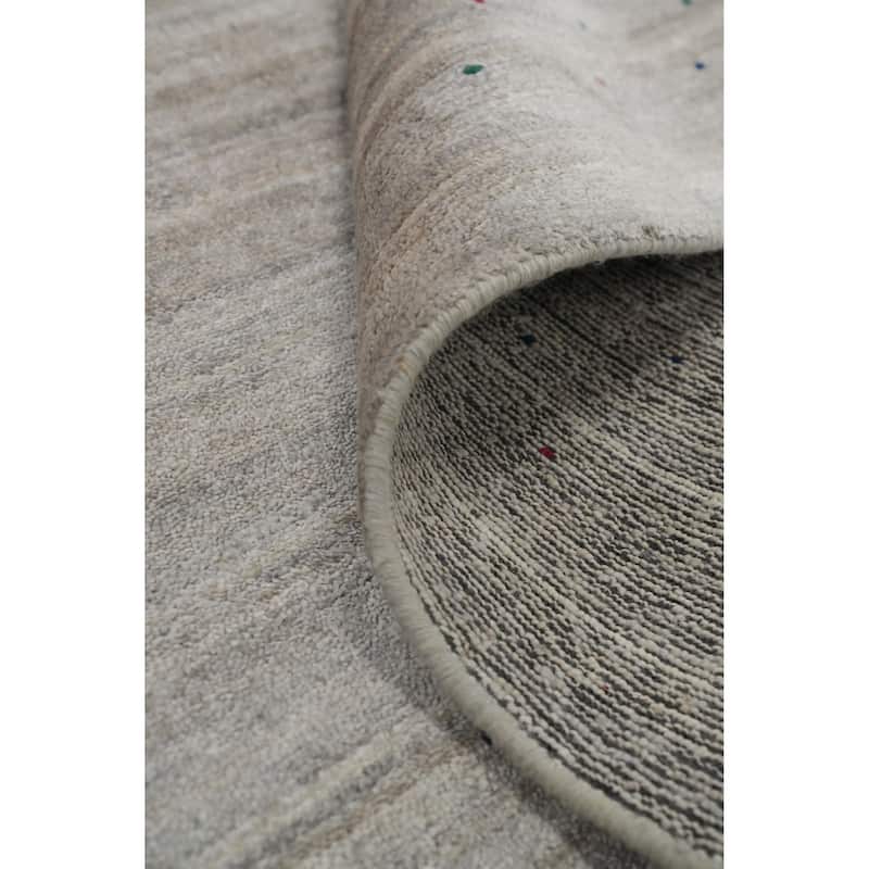 Hand Knotted Oriental Viscose Silk Carpet Tribal Animal Pictorial Greys & Charcoal Gabbeh Area Rug - 11' 10'' X 9' 0''
